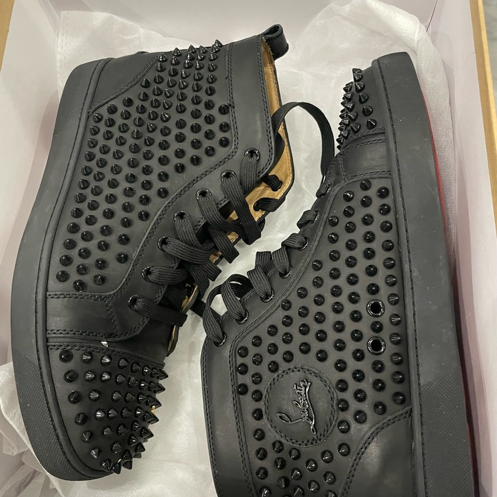 Christian Louboutin Louis spikes black